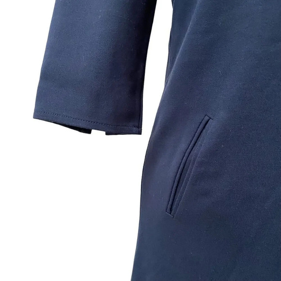 S. Oliver Colorblock Shift Dress Navy Turquoise EU 36 XS Work Cocktail Pockets - Picture 9 of 13